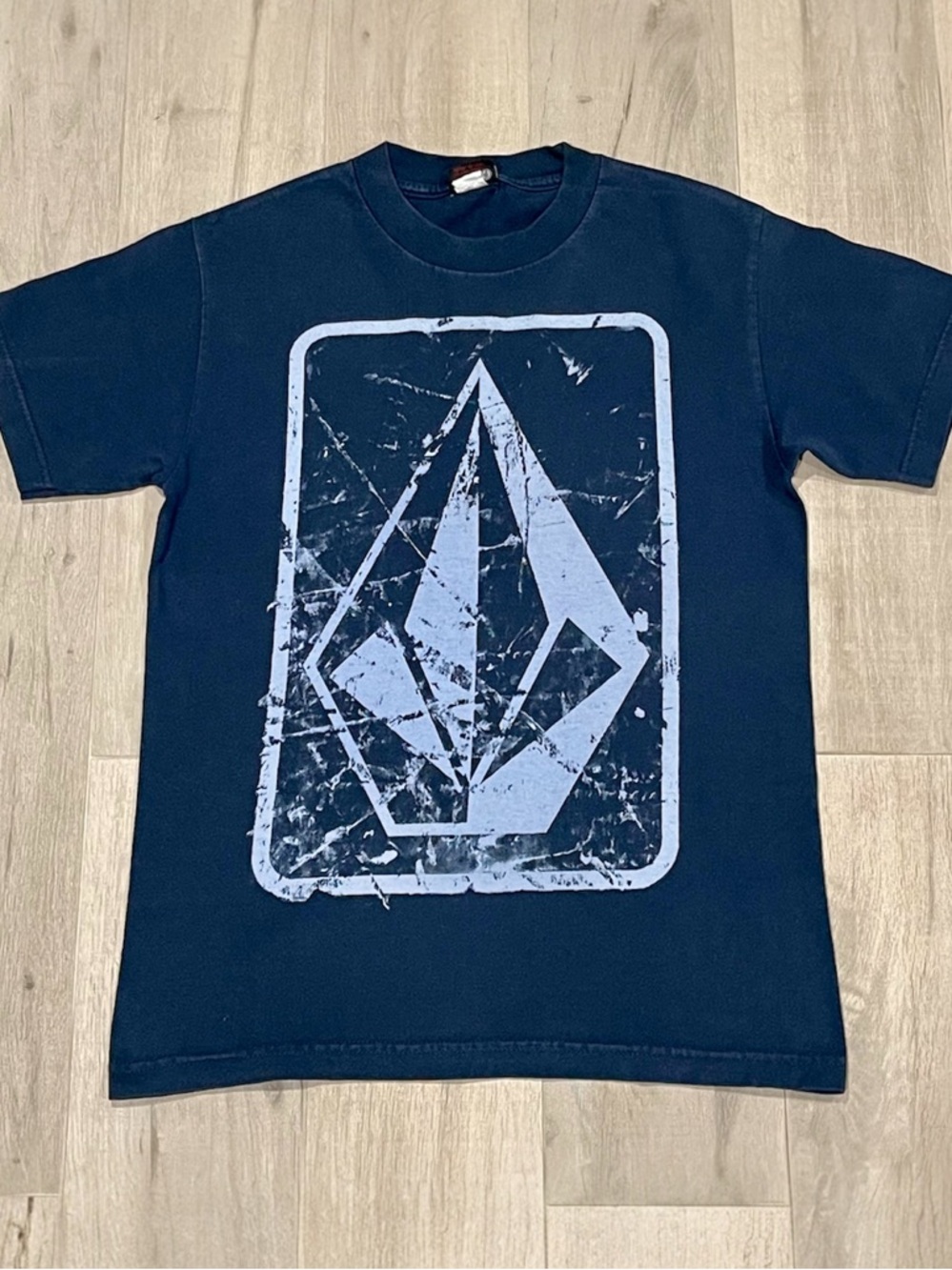 Man Dark Blue T-Shirt Graphic Short Sleeve Size S